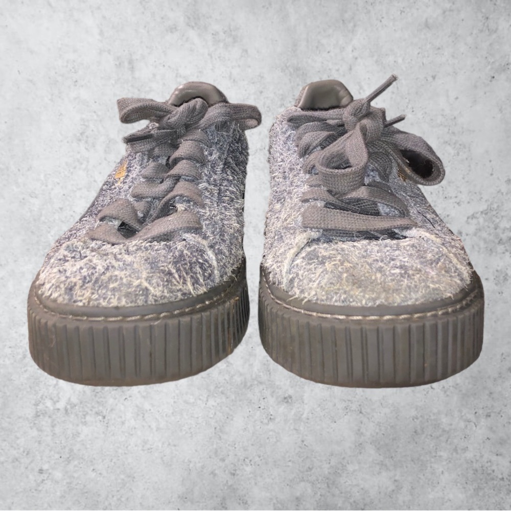 Puma | Fuzzy Suede Platform Elemental | Steel Grey & Grey